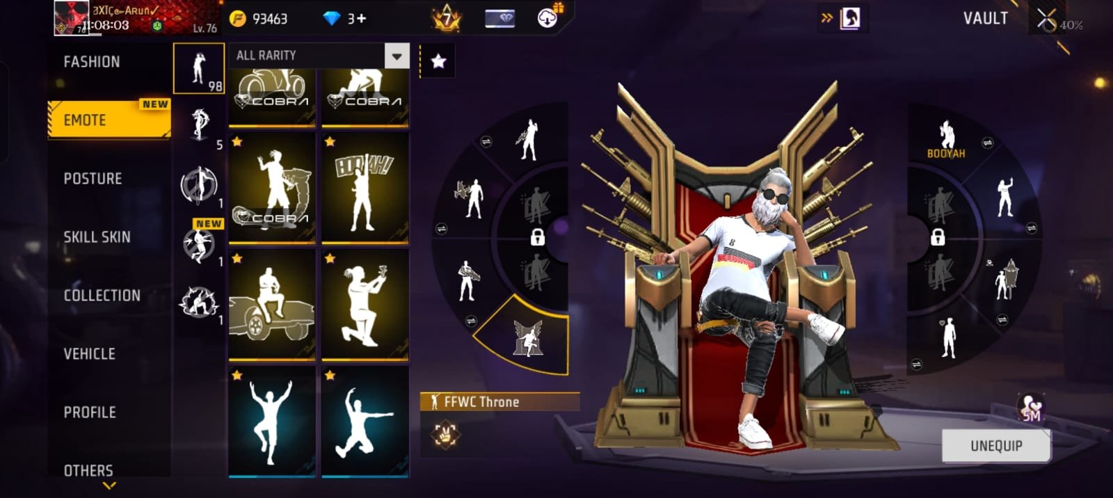 🔥 7 YEARS OLD PREMIUM FREE FIRE ID | LVL 76 | HEROIC | PRIME 8 🔥 photo 13